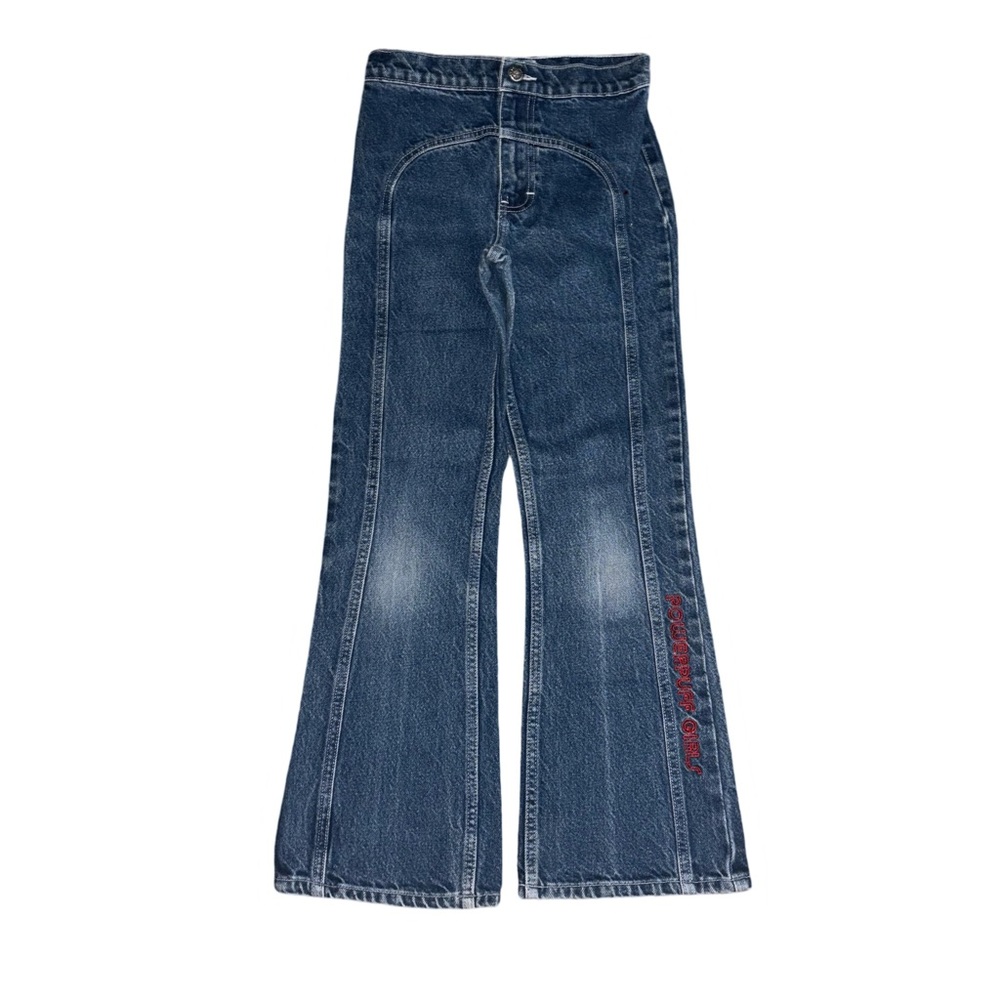 Y2K Vintage Powerpuff Girls Jeans Girls Size 10 Cartoon Network Bootcut Flare